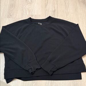 Offline Elegant Black Crewneck Sweater for woman super super soft